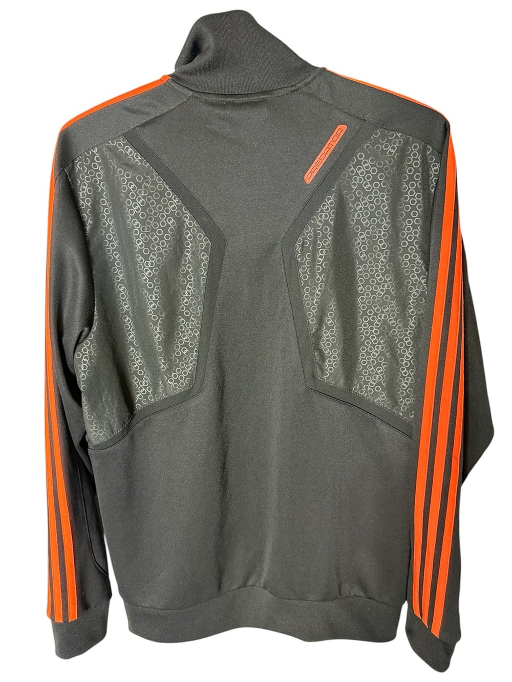 ADIDAS Men’s Predator Climalite Track Jacket Black Orange Geometric Large
